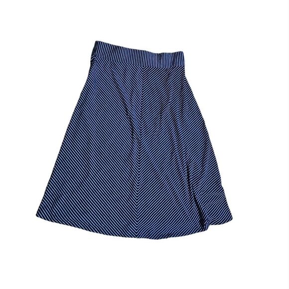 Women's ROZ & ALI Striped Skirt Medium - Picture 1 of 5